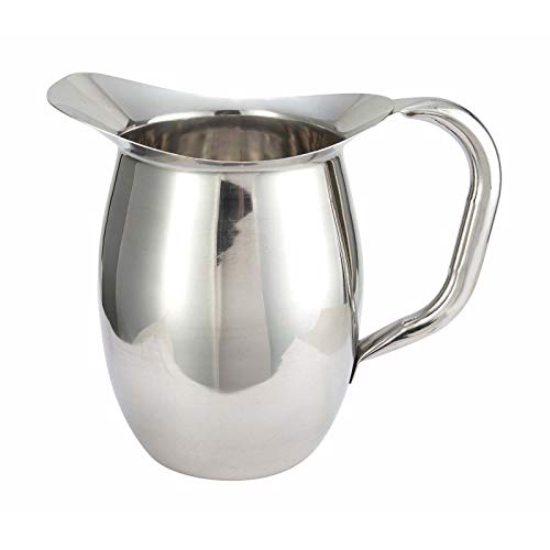 Winco WPB-3 Deluxe Bell Pitcher, 3-Quart, Stainless Steel