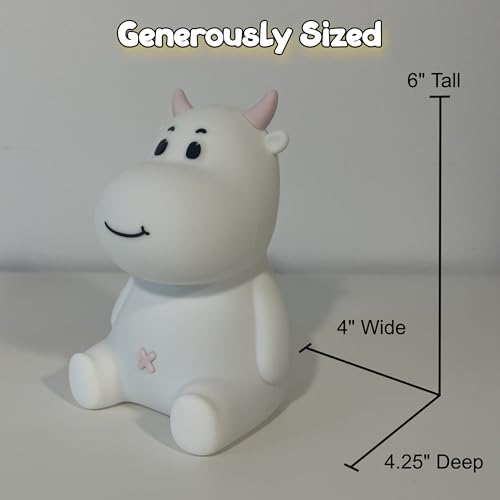 Lámpara de Mesa de Noche HomeCozi Vaca de Silicona Recargable miniatura 6