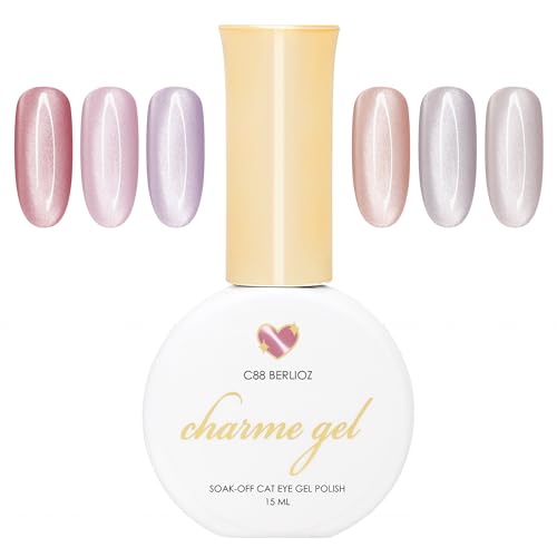 Esmaltes gel magnético Coquette Silk cat eye 6 colores 15ml miniatura 1