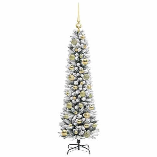 Árbol de Navidad Artificial Moderno Gecheer Sin Caída de Hojas con LED 180cm 5