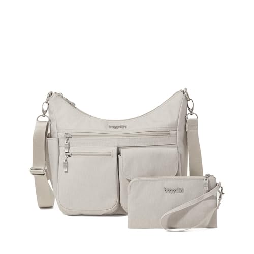 Image of Baggallini Modern Everywhere Crossbody Bag for Women 11x9x4.5 Rfid Hobo Bag