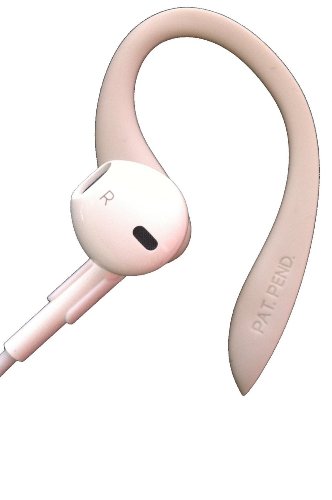 Earbudi Ear Hooks Compatible With Apple Earpods | Adjustable Rubber Ear Loops Compatible To Keep Apple Earpods In Place During Activity | Made For Wired Earbuds | Cool Grey #TOP5