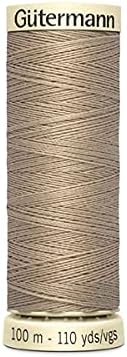 Gutermann Sew All Polyester Thread, Jeans Gold 0968, 100 m, 5.5 x 1.8 x 1.8 cm