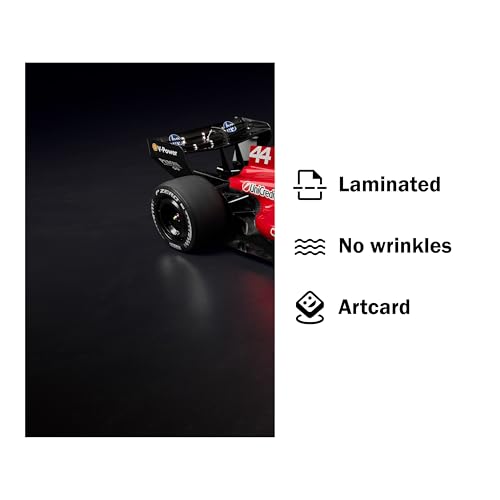 Image of Wrap & Wish Ferrari 2026 SF26 Red Formula One Car Isometric View Wall Split Posters Set (A3 Size, 12x18 Inch) | Pack of 3 | Vintage F1 Designs & Marvel Room Decor
