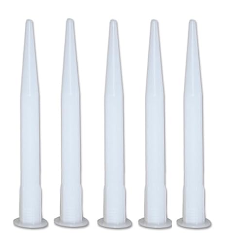 5 x Extended Extra Long 177mm Silicone Sealant Nozzles C3 Cartridge 290 310 ml