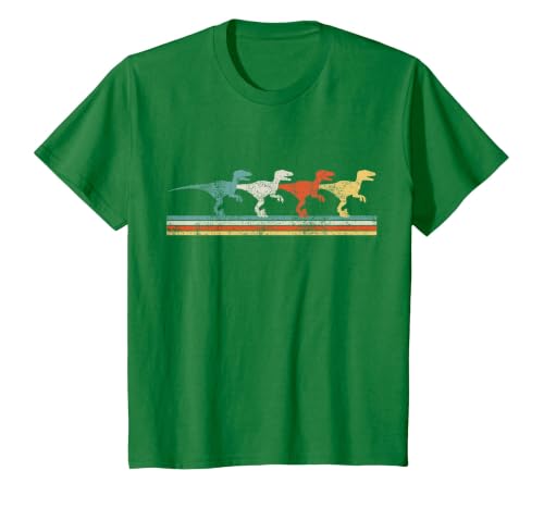 Velociraptor Dino T-Shirt, Youth, Kelly Green, 4T
