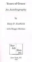 Years of grace: An autobiography B00367V4FE Book Cover