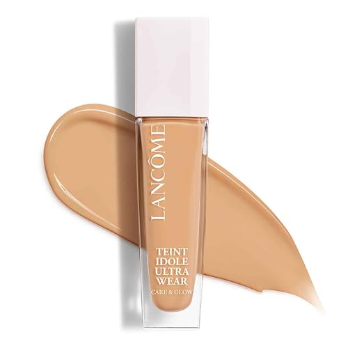 Lancôme Teint Idole Ultra Wear Care & Glow, Base De Maquillaje Infusionada Con Suero Acabado Natural Radiante, Hasta 24H De Duración, 240W, 30Ml