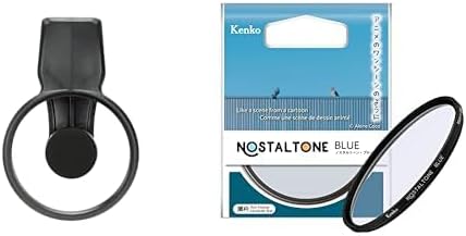 EXAPRO Filter Clip + Kenko Black Mist Protector Set, Lens Accessory for Smartphone, for φ49mm, Compatible with iPhone/Android Smartphone