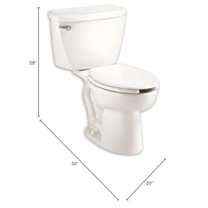 American standard 2462100020 cadet 11 gpf 2 piece elongated toilet with 12 in rough in white  urban country home decor