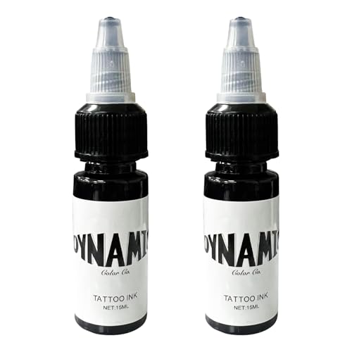 Encre de tatouage noire dynamique vibrante et stérilisée pour mélanges
