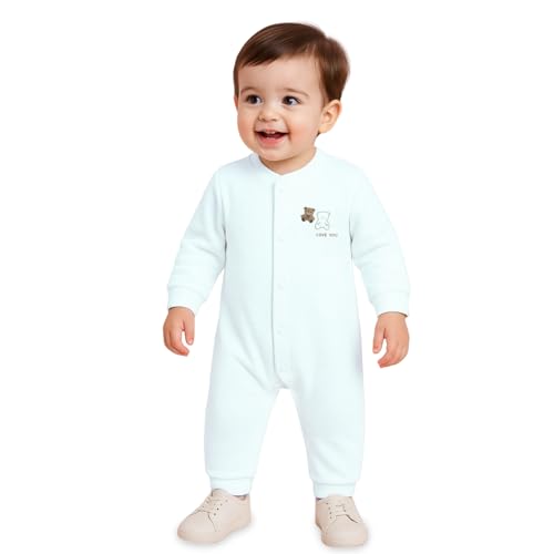 Image of Kidbea Soft Cotton Unisex Baby Onesie Romper | Cute & Multiple Prints Full Sleeve Sleepsuit for Infant | Comfortable Trendy Bodysuit