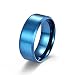 Hoisy Bague Alliance Femme, Bague Bleue Femme 8 Mm Mat Bleu Taille 64 Alliance Femme Bague Mariage