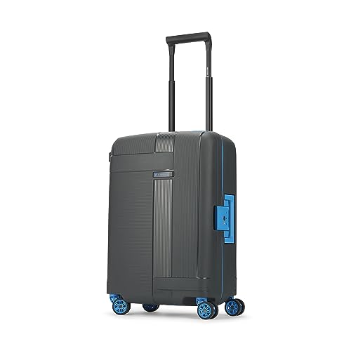 Image of Carlton Vault | Cabin Trolley Bag, 55 Cm Small Hardsided Luggage | 8 Wheels, TSA Lock | Polypropylene | Premium Suitcase for Travel | 5 Year International Warranty | Grey