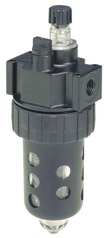 Parker Hannifin 06L22BE Series 06L Prep-Air II Zinc Compact Mist Lubricator with Fill Plug, Polycarbonate Bowl/Metal Guard/No Drain, 3/8" NPT Port Size