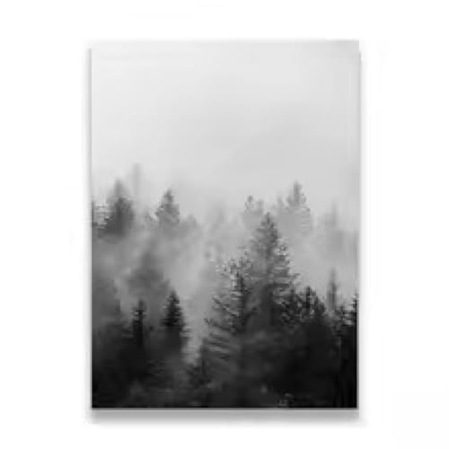 Décoration murale minimaliste forêt vierge triptyque haut de gamme encadré - 3