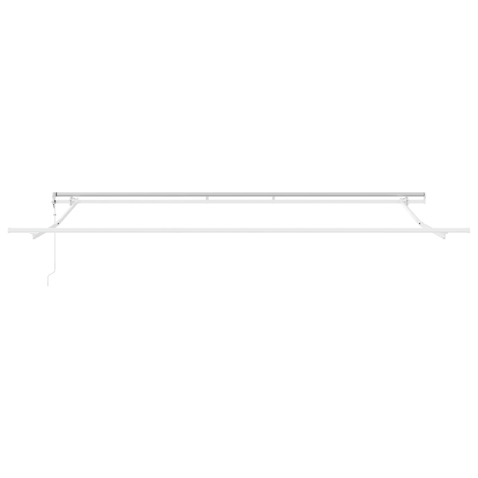 Brokky Toldo Motorizado 4X 3 m Toldo Articulado Eléctrico con Mando a Distancia para Terraza, Jardín-Beige-4 x 3 m-Marco Blanca