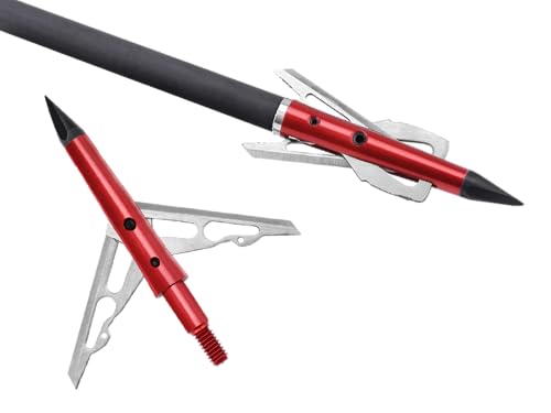 DEEPOWER 20 inch Crossbow Bolts with Mechanical Broadheads and Lighted Nocks for Hunting and Outdoor Practice Carbon Crossbow Arrows - Thumbnail 4