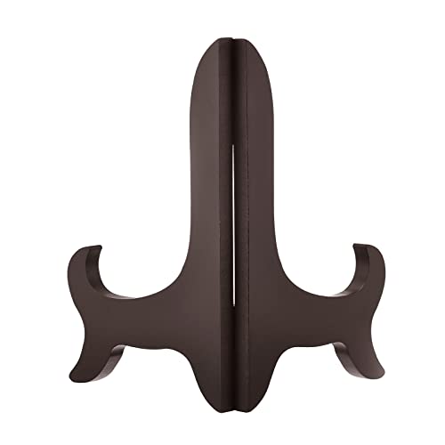 uxcell 2pcs 7" Easel Plate Holder, Wooden Folding Display Stand Brown for Decorative Picture Frame by uxcell - Image 3