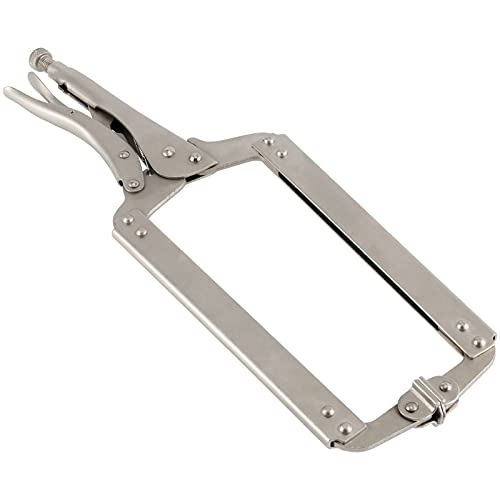 Image of 2PCS 18 Inches C-clamp Locking Pliers with Swivel Pads, Locking Clamp Pliers, Welding Clamps for Wood Working and Welding