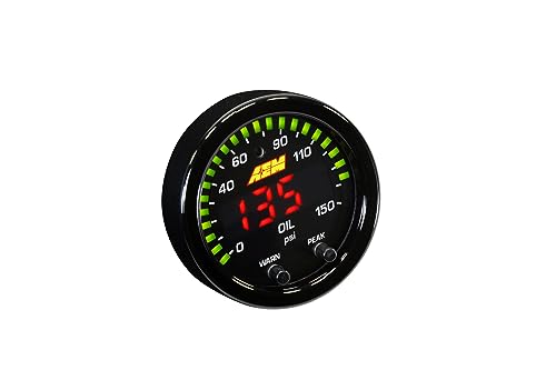 AEM 30-0307 X-Series Oil Pressure Gauge, Black