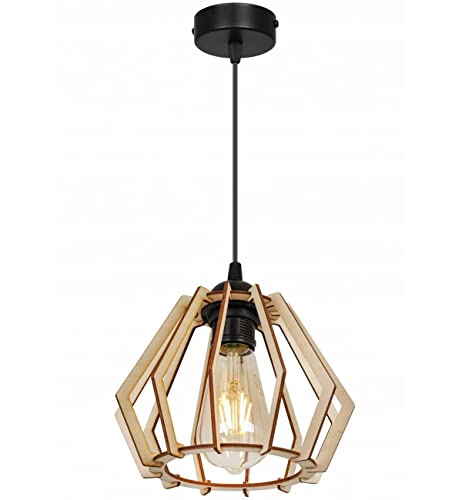 💡 Illuminazione piacevole - La lampada si adatta a tutte le lampadine E27 comuni (LED/risparmio energetico/ordinarie) fino a 60W (non incluse). Ad uso universale perfetta se state cercando una nuova lampada per il vostro salotto, la sala da pranzo o la cucina