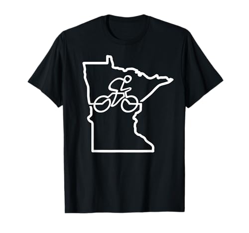 Bicycle Minnesota Cycling T-Shirt Gift for Cyclists