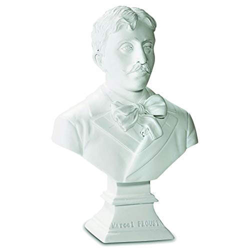 Souvenirs of France - Bust of Marcel Proust 5.1 in - White
