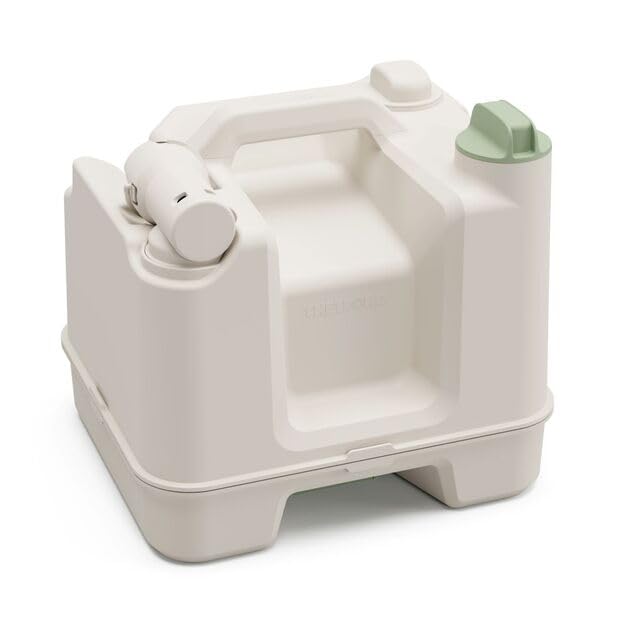 Thetford Trenntoilette, Kunststoff, Rechteckig, Weiß, 58 x 36,5 x 49,5 cm, 7,5L Urintank/7L Kottank, 6,8 kg, Mechanische Füllstandsanzeige