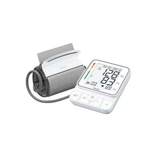 Beurer BM 51 easyClip Oberarm-Blutdruckmessgerät mit innovativer Clip-Manschette für einfaches Anlegen mit nur einem Handgriff, vollautomatische Blutdruck- und Pulsmessung am Oberarm