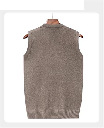 Dcvmvmn Men's Thickened Casual Sweater Tank Top Autumn And Winter Warm Men's V-Neck Tank Top3