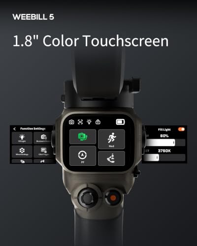 Image of ZHIYUN WEEBILL 5, Camera Gimbal Stabilizer, Fill Light, 1.8 inch Touchscreen