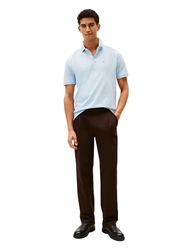 Image of Tommy Hilfiger Men's Short Sleeve Cotton Pique Polo Shirt in Classic Fit