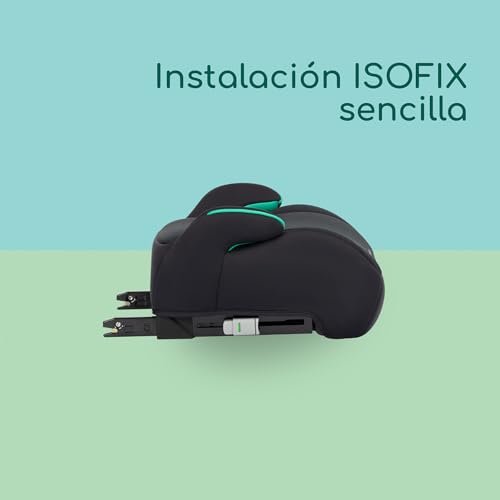 Demostración de la instalación sencilla del alzador Bebeconfort Manga i-Fix utilizando el sistema ISOFIX