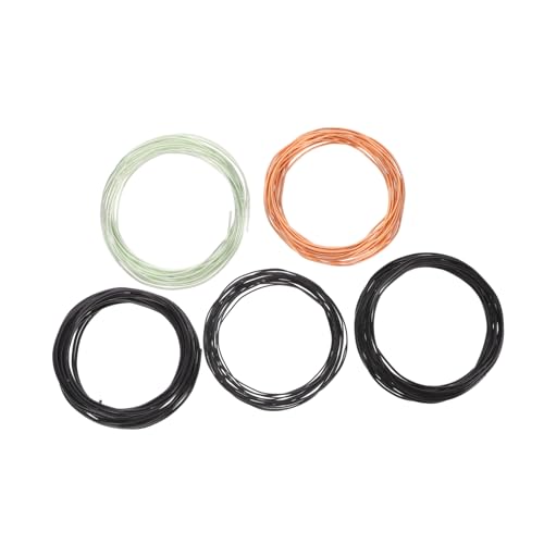 Happyyami Bonsai Tree Wire 5 Rolls of Aluminum Alloy Bonsai Training Line Weatherproof and Sturdy for Levels