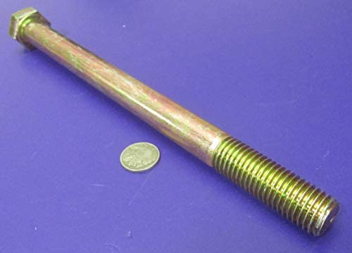 Grade 8 Zinc Yellow Steel Bolts RH PT 3/4"-10 x 10.00 Length 1 pc