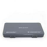 Caja estuche para guardar la mascarilla rectangular de plástico azul marino