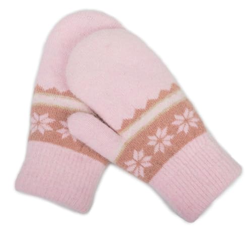 Kids Winter Gloves Knitted Mittens Warm Outdoor Boys Girls Cold Weather Thermal Snow Glove 6-12 Years2