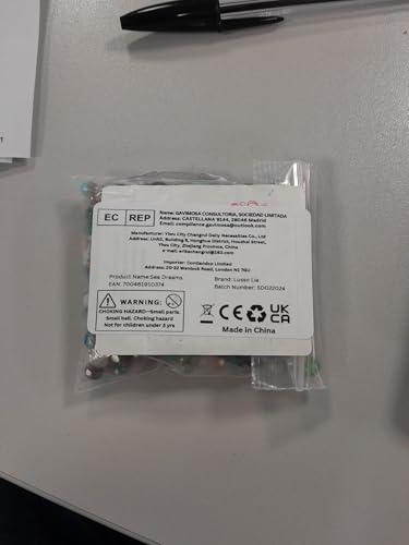 400 Pieces Sea Dream: Turquoise, Blue, Green, Purple and Pink rondelle Glass Crystal Mixed Bead Set for Jewellery Making