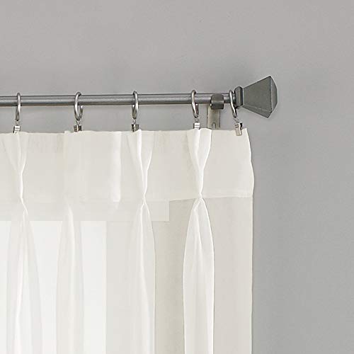Curtainworks Soho Voile Sheer Pinch Pleat Curtain Panel, 29 by 63", Oyster, W 29" x L 63" (1 Panels) - Image 3