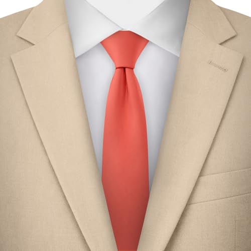 Image of Jacob Alexander Men's Skinny Width 2 inch Solid Color Tie