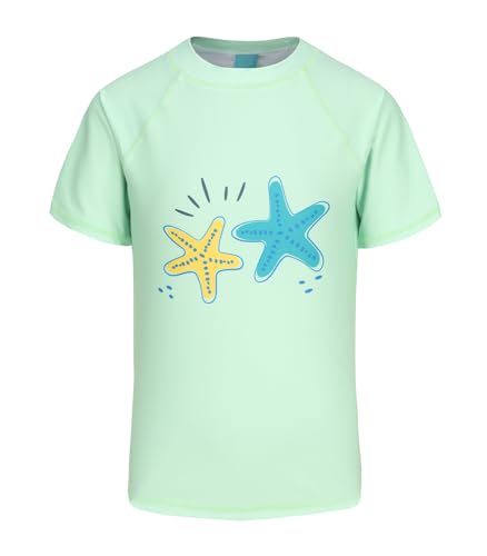 Image of Girls Rash Guard Swimsuits Short Sleeve Swim Shirt for Kids Girls One Piece Bathing Suit Swimwear 7-16 Years