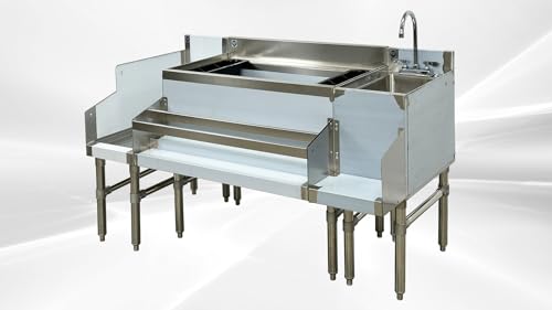 Cocktail Station NSF 60 ins Stainless Steel Combination...