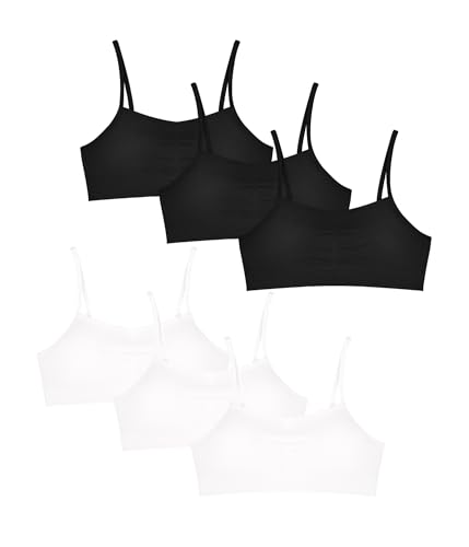 Nahtloser Mädchen-Trainings-BH mit Abnehmbare Polster Mädchen-Sport-BH...