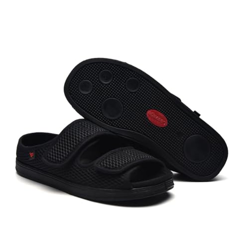 XGOPTS Diabetic Sandals for Women Men Extra Wide Diabetic Foot Shoes Swollen Feet Diabetic Edema Boots Slippers Non Slip Open Toe Adaptive Sandals Diabetic Arthritis Walking Shoes Adjustable Closure4