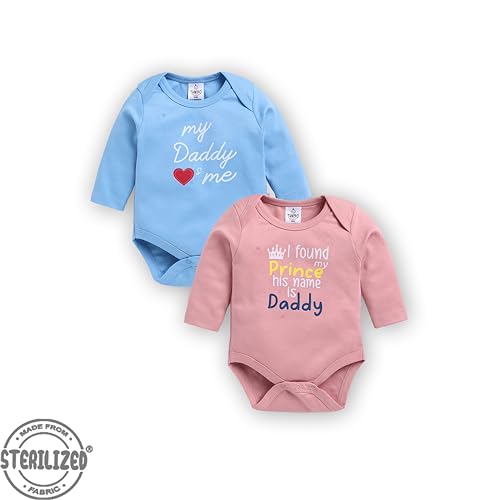Image of TINYO Boy's Letter Print Regular Fit Bodysuit for Baby Kids