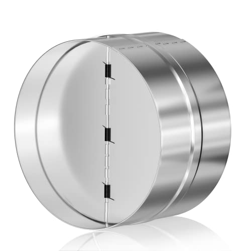 10 Inch Backdraft Damper, OneWay Airflow Ducting Insert Backflow Preventer Duct