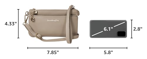 Image of Save the Girls Cell Phone Purse - Touch Screen Women's Crossbody Bag - Clutch Purses for Women (Bella)