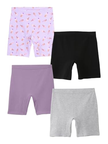 Image of mackly Girls Inner Shorts (Pack of 2) | 2-in-1 Seamless Panty Shorts with Gusset | Soft Breathable Base Layer for Dresses, Skirts