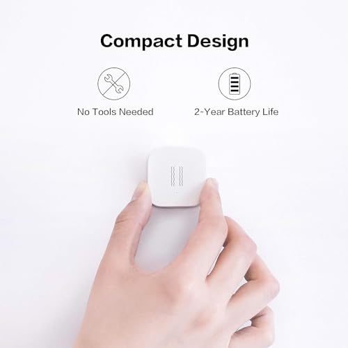 Aqara Vibration Sensor, Akara Security Sensor, Security Sensor, Compatible with Alexa HomeKit, Siri, Etc., Entryway, Window, Mailbox, Easy Installation, Security Goods, Security Measures, Smartphone